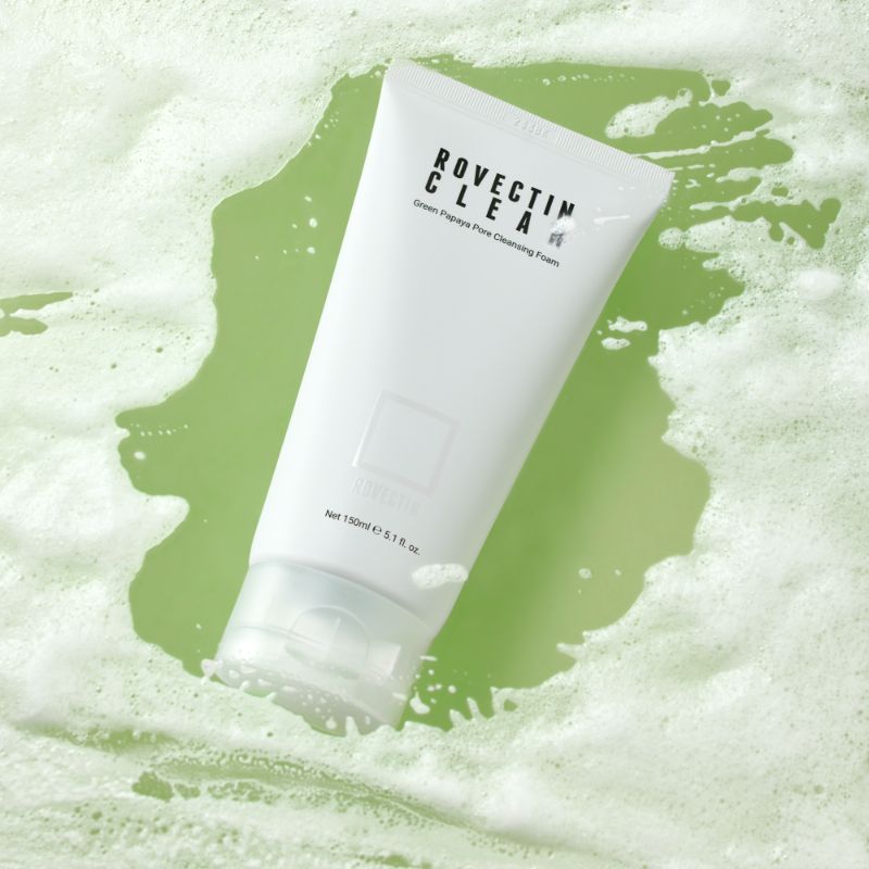 Rovectin Clean Green Papaya Pore Cleansing Foam