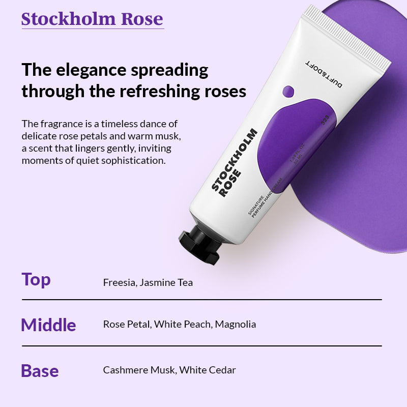 DUFT & DOFT Signature Perfume Hand Cream Stockholm Rose