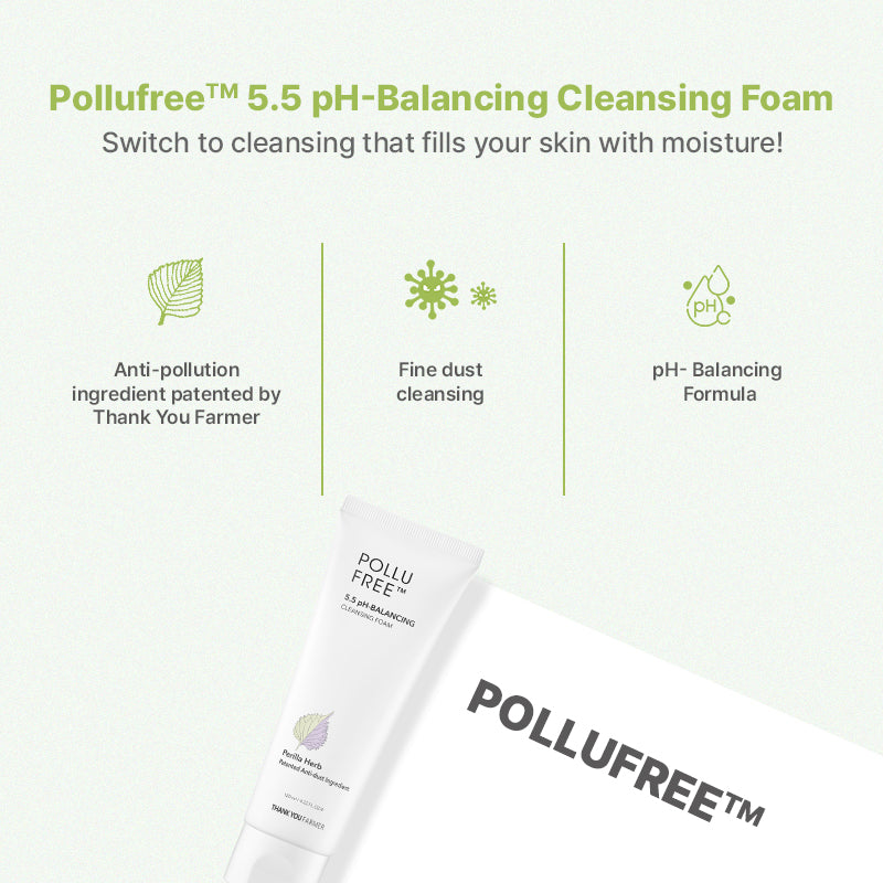 Thank You Farmer Pollufree™ 5.5 pH-Balancing Cleansing Foam - 120ml