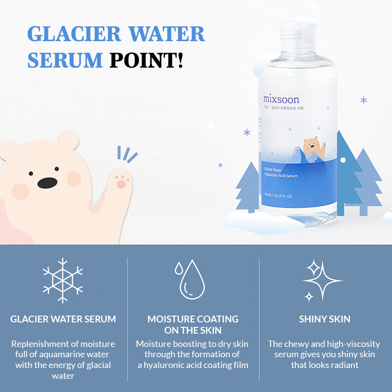 mixsoon Glacier Water Hyaluronic Acid Serum - 300ml