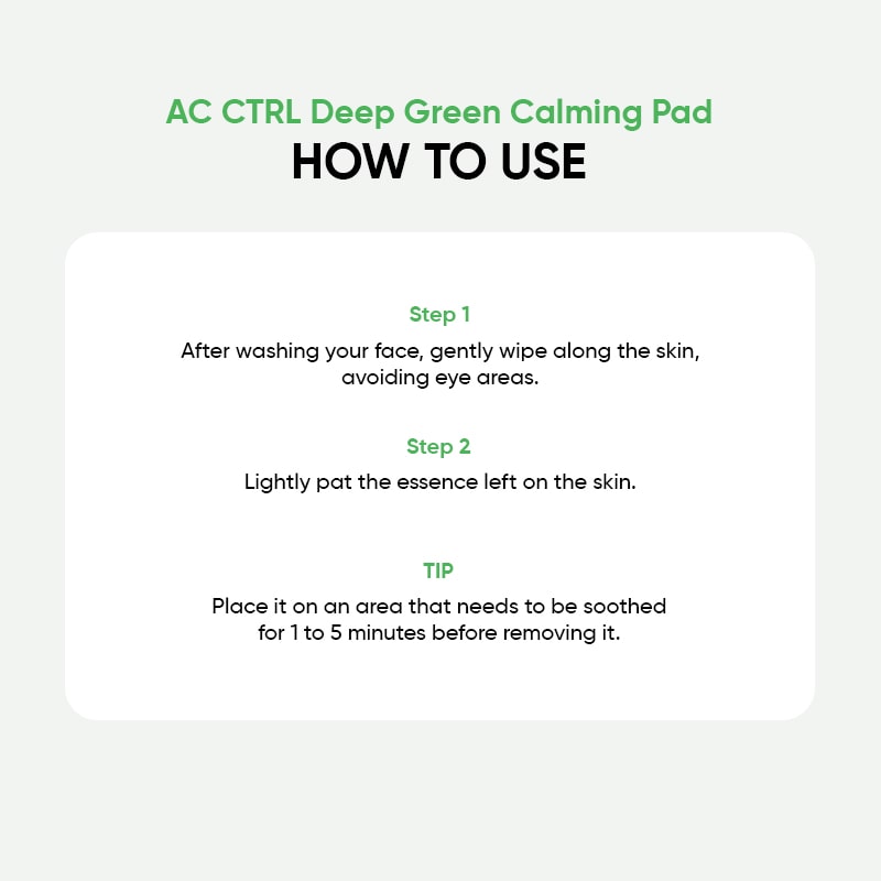 Dewytree AC Ctrl Deep Green Calming Pad - 60 pcs