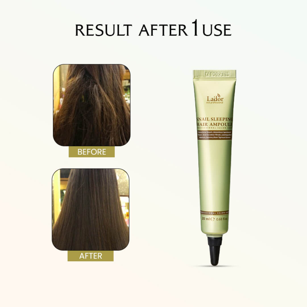 Lador Snail Sleeping Hair Ampoule (Leave-in treatment)