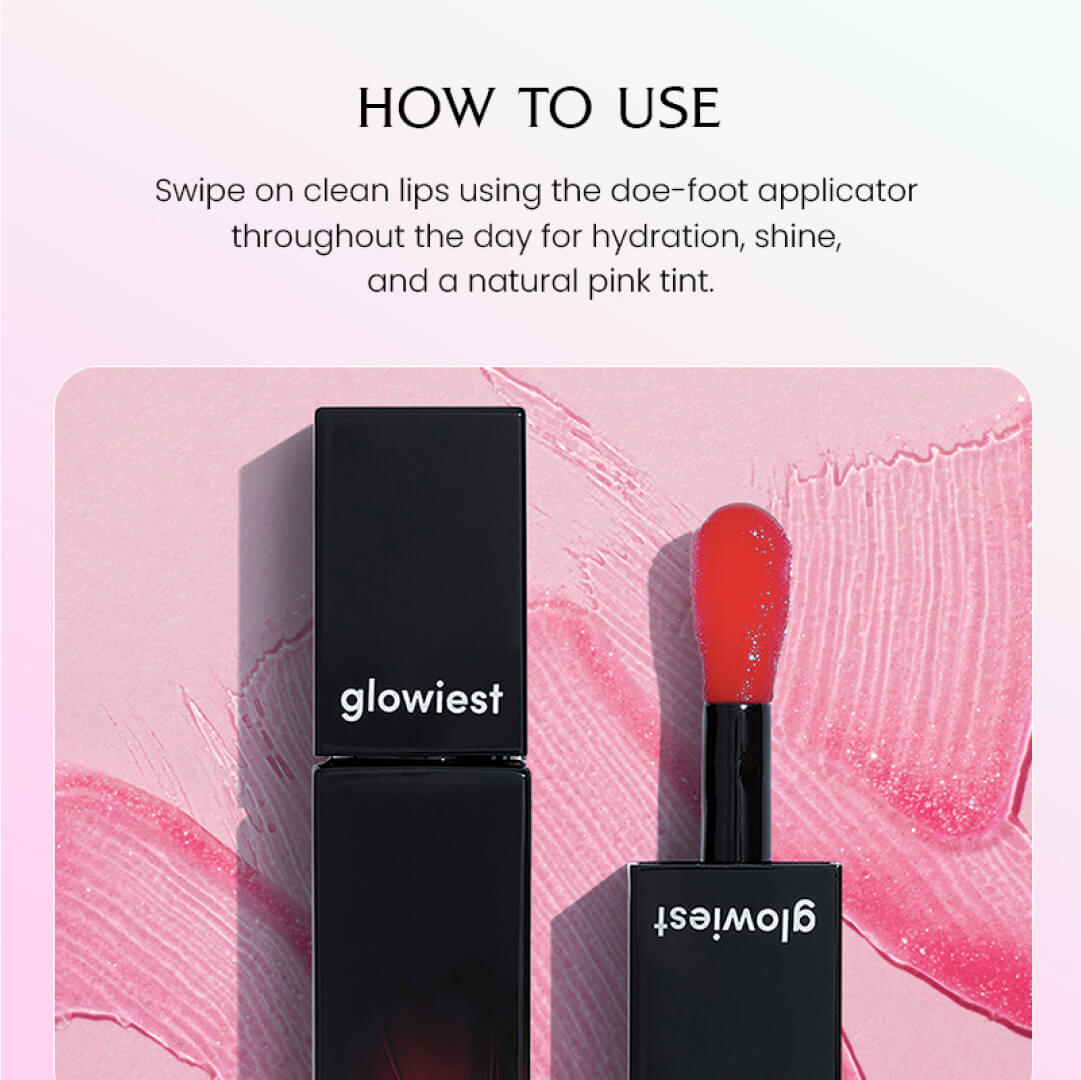 glowiest Effortless Glow Lip Oil (001 Red Rose) - 5ml