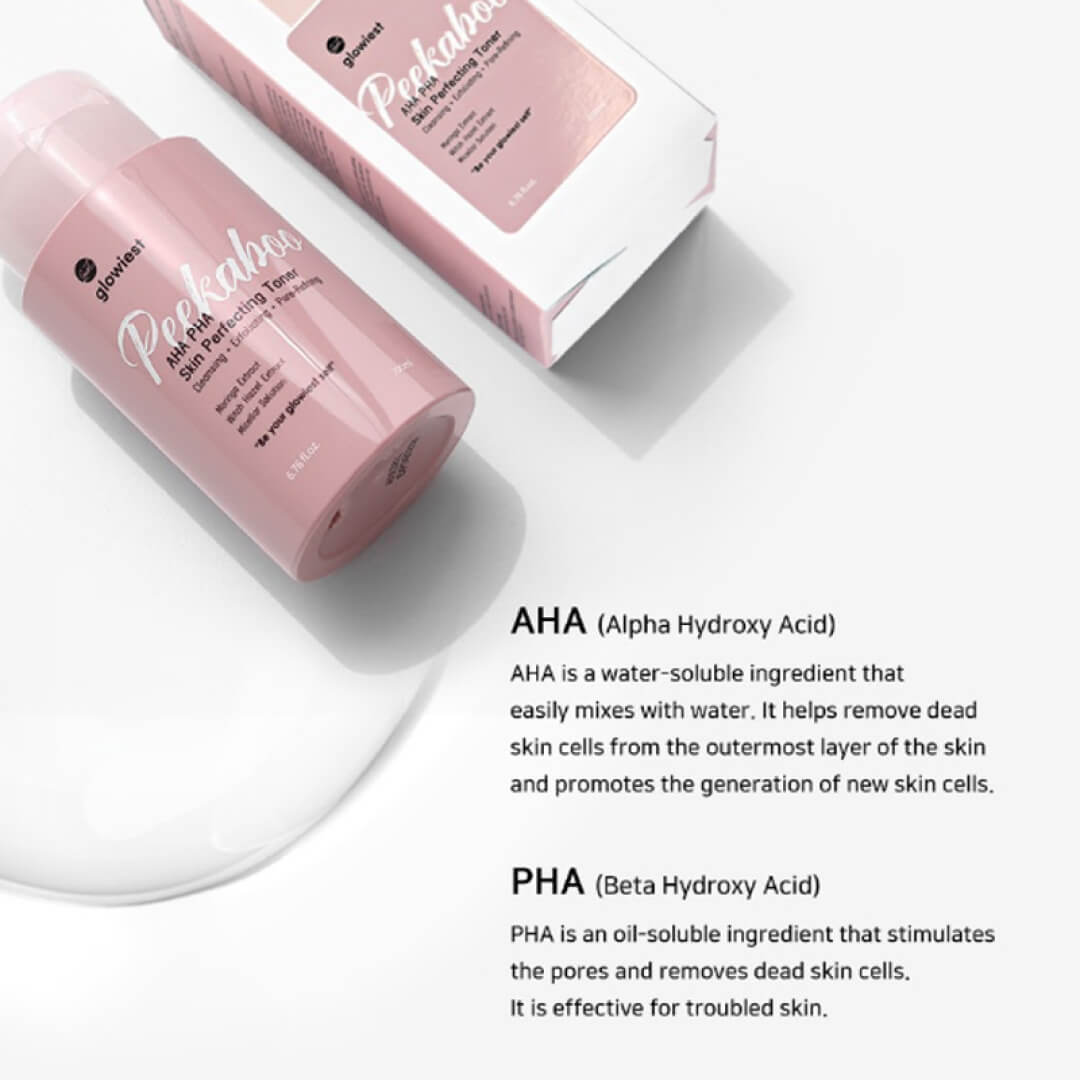 glowiest Peekaboo AHA PHA Skin Perfecting Face Toner